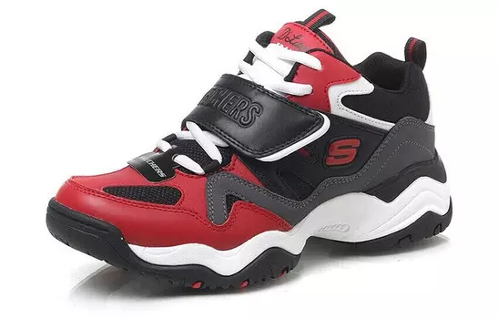 Кроссовки женские Chunky Mid-top красные/черные/белые Skechers