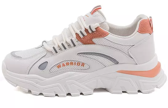 Кроссовки женские Chunky с низким верхом бежевого/оранжевого цвета Warrior
