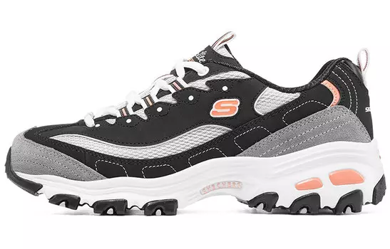 Кроссовки женские Chunky с низким верхом, черные/белые/серые/розовые Skechers