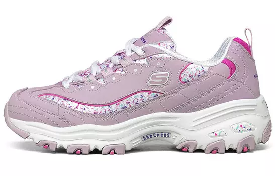 Кроссовки женские Chunky с низким верхом лавандового/розового цвета Skechers