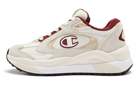 Кроссовки женские Chunky с низким верхом, темно-красный Champion