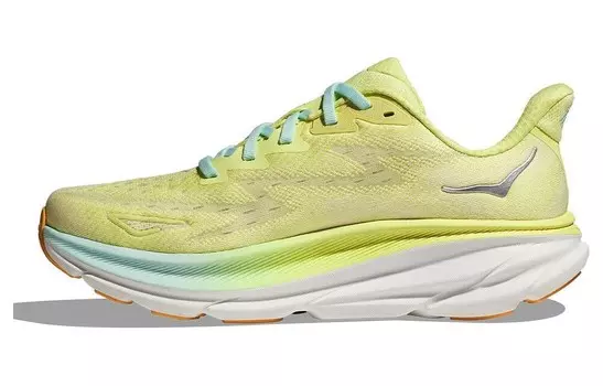 Кроссовки женские Clifton 9 с низким верхом, желтые Hoka One One