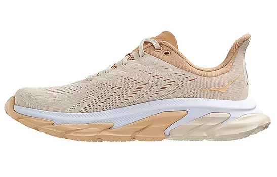 Кроссовки женские Clifton Edge с низким верхом бежевого цвета Hoka One One