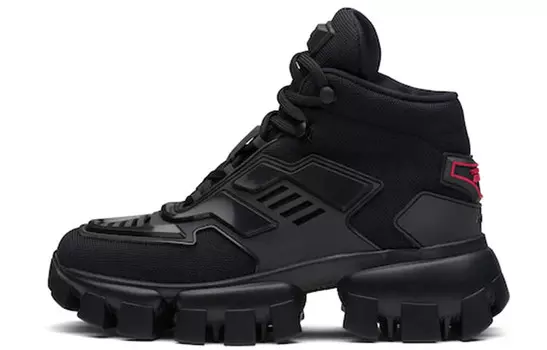 Кроссовки женские Cloudbust Thunder Lifestyle с высоким верхом, черные Prada