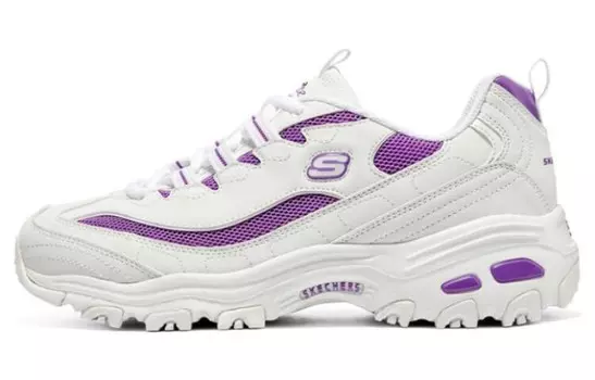Кроссовки женские D"Lites 1.0 Chunky с низким верхом, белые/фиолетовые Skechers
