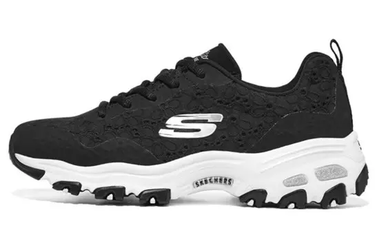 Кроссовки женские D"Lites 1.0 Chunky с низким верхом, черные/белые Skechers