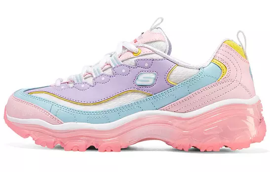 Кроссовки женские D"Lites 1.0 Chunky с низким верхом розового цвета Skechers