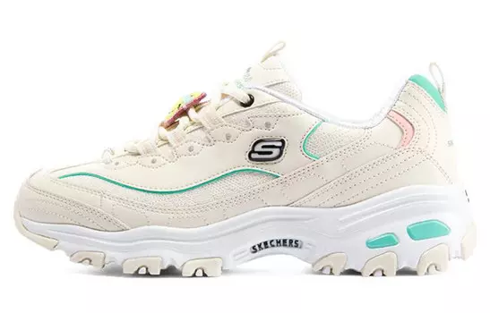 Кроссовки женские D"Lites 1.0 Chunky с низким верхом цвета: белый/синий/розовый Skechers