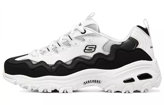 Кроссовки женские D"Lites 1.0 Chunky с низким верхом, черные/белые Skechers