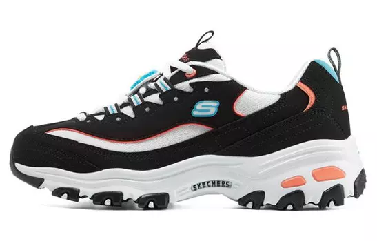 Кроссовки женские D"Lites 1.0 Chunky с низким верхом, черные/синие/оранжевые Skechers