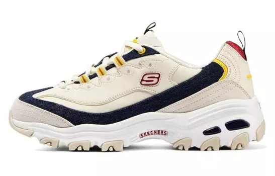 Кроссовки женские D"Lites 1.0 Chunky с низким верхом Marfil/черный Skechers