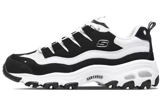 Кроссовки женские D"Lites 1.0 Chunky с низким верхом, белые/черные Skechers