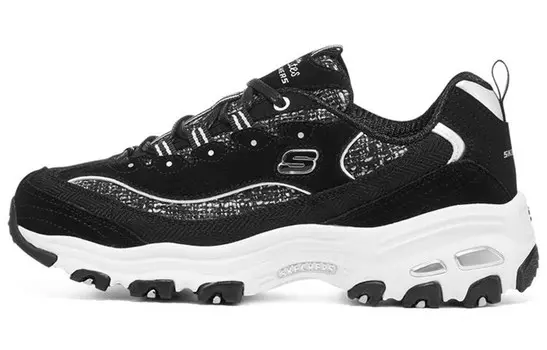 Кроссовки женские D"Lites 1.0 Chunky с низким верхом, черные/белые Skechers