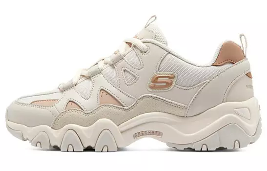 Кроссовки женские D"LITES 2.0 Chunky с низким верхом, натуральный цвет/оранжевый Skechers