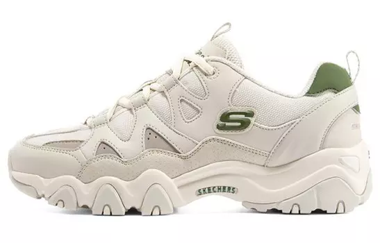 Кроссовки женские D"LITES 2.0 Chunky с низким верхом, натуральные/оливковые Skechers