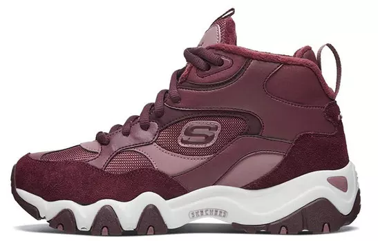 Кроссовки женские D"LITES 2.0 Chunky с высоким верхом, бордовые/белые Skechers