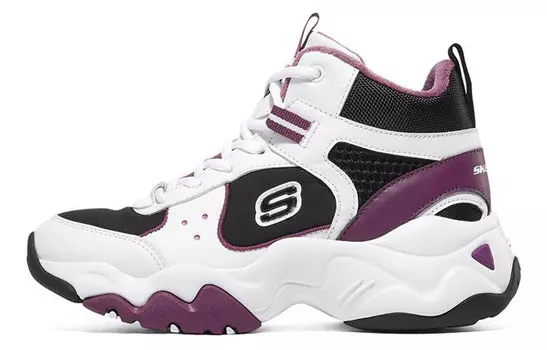 Кроссовки женские D"LITES 3.0 Chunky с высоким верхом, белые/фиолетовые/черные Skechers