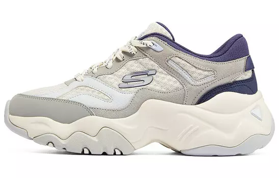 Кроссовки женские D"LITES 3.0 Chunky с низким верхом, серые/темно-синие Skechers