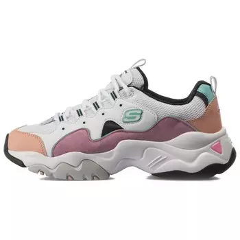 Кроссовки женские D"LITES 3.0 Chunky с низким верхом, белые/пудровые Skechers