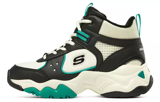 Кроссовки женские D"LITES 3.0 Chunky с высоким верхом, черные/зеленые/белые Skechers