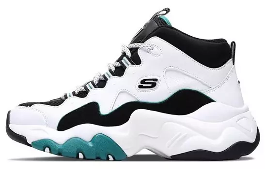 Кроссовки женские D"LITES 3.0 Chunky с высоким верхом, белые/зеленые Skechers