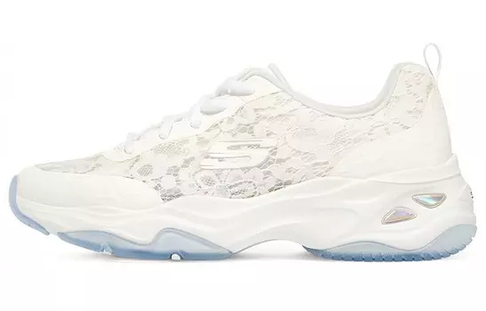 Кроссовки женские D"Lites 4.0 Chunky с низким верхом белого цвета Skechers
