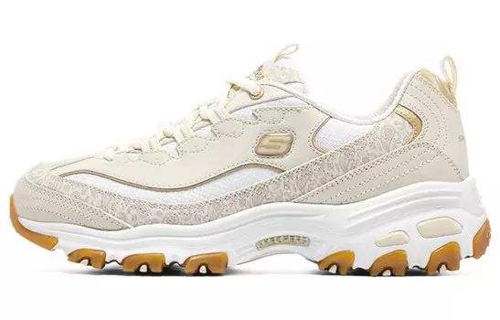 Кроссовки женские D"Lites 4.0 Chunky с низким верхом молочно-белого цвета Skechers