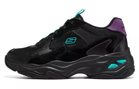 Кроссовки женские D"Lites 4.0 Chunky с низким верхом, черные Skechers