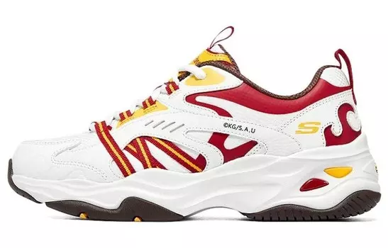 Кроссовки женские D"Lites 4.0 Chunky с низким верхом, белые/красные Skechers
