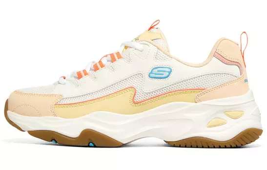 Кроссовки женские D"Lites 4.0 Chunky с низким верхом, белые/многоцветные Skechers