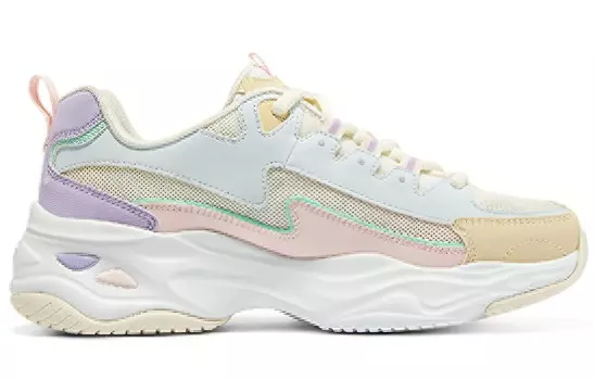 Кроссовки женские D"Lites 4.0 Chunky с низким верхом, белые/многоцветные Skechers