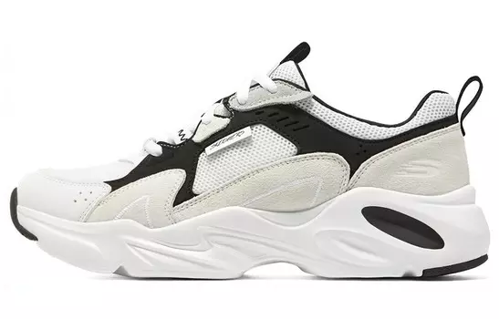Кроссовки женские D"Lites 4.0 Chunky с низким верхом, черные/белые/серые Skechers