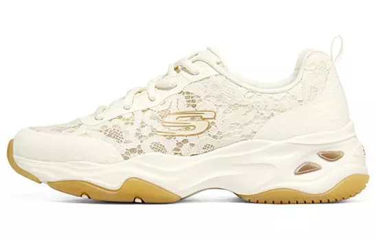 Кроссовки женские D"Lites 4.0 Chunky с низким верхом молочно-белого цвета Skechers
