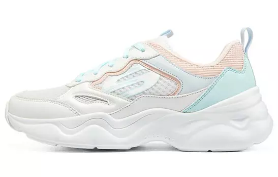 Кроссовки женские D"LITES AIRY 3.0 Chunky с низким верхом розового, белого, синего цвета Skechers