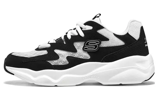 Кроссовки женские D"LITES AIRY Chunky с низким верхом, черные/белые Skechers