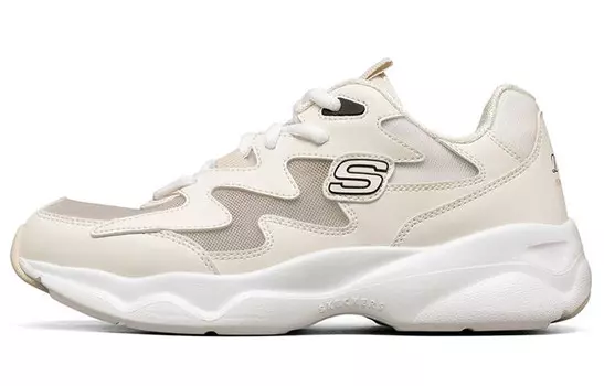 Кроссовки женские D"LITES AIRY Chunky с низким верхом белого цвета Skechers