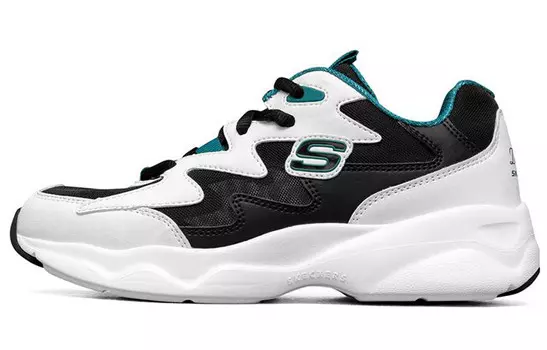 Кроссовки женские D"LITES AIRY Chunky с низким верхом, белые/черные/зеленые Skechers