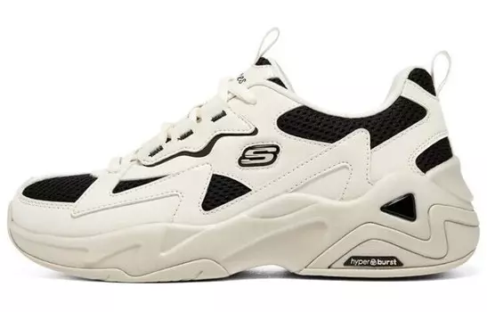 Кроссовки женские D"LITES HYPER BURST Chunky с низким верхом, черные/белые Skechers