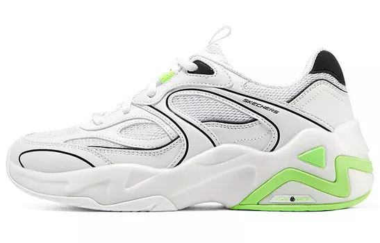 Кроссовки женские D"LITES HYPER BURST Chunky с низким верхом, белые/лимонные Skechers