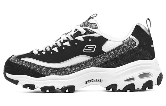 Кроссовки женские D"LITES Series Chunky с низким верхом, белые/черные Skechers
