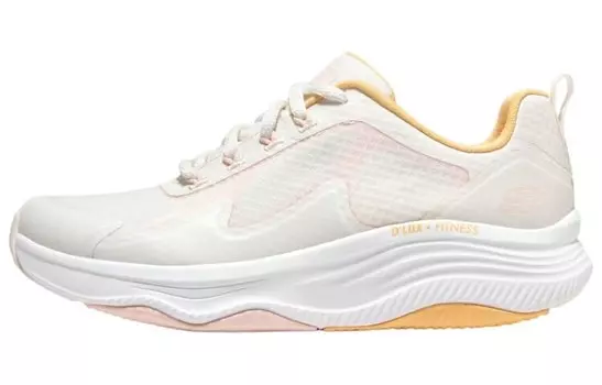 Кроссовки женские D"lux Fitness Running Shoes Low-top белые/оранжевые/розовые Skechers