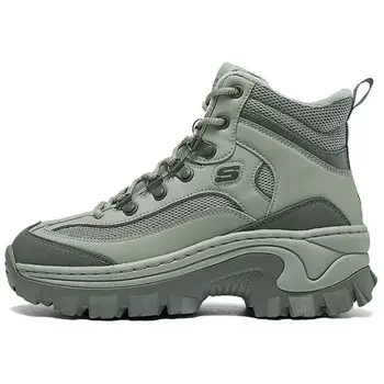 Кроссовки женские DIGHTON Lifestyle С Высоким Берцем Оливково-зеленого цвета Skechers