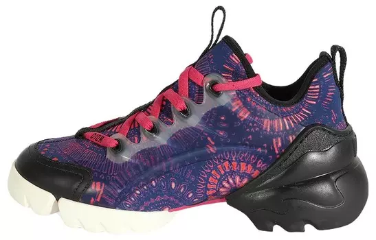 Кроссовки женские Dior Womens D-Connect Fireworks, черный / фиолетовый