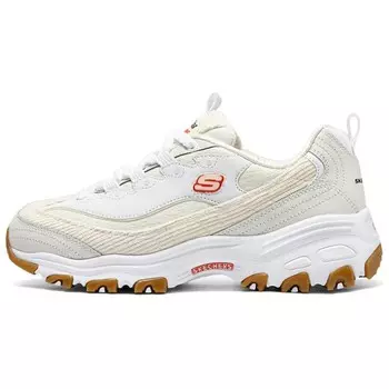 Кроссовки женские DLITES с низким верхом молочно-белого цвета Skechers