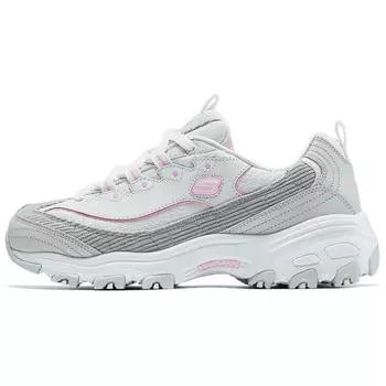 Кроссовки женские DLITES с низким верхом серые/розовые Skechers