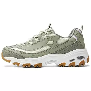 Кроссовки женские DLITES с низким верхом, угольно-серые/многоцветные Skechers