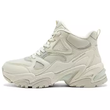 Кроссовки женские DLITES с высоким верхом бежевого цвета Skechers