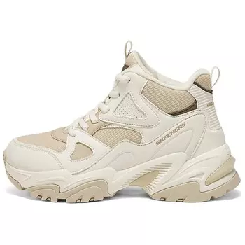 Кроссовки женские DLITES с высоким верхом бежевого цвета Skechers
