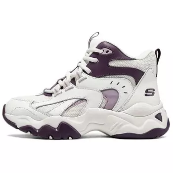 Кроссовки женские DLITES средней высоты, натуральный цвет/фиолетовый Skechers