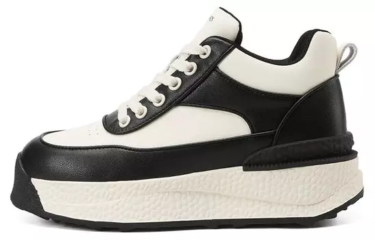 Кроссовки женские для повседневной носки средней высоты Bosssunwen, бежевый/коричневый